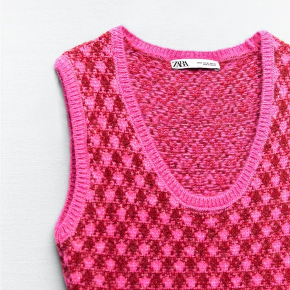 ZARA Pink Knit Dress - Picture 10 of 12